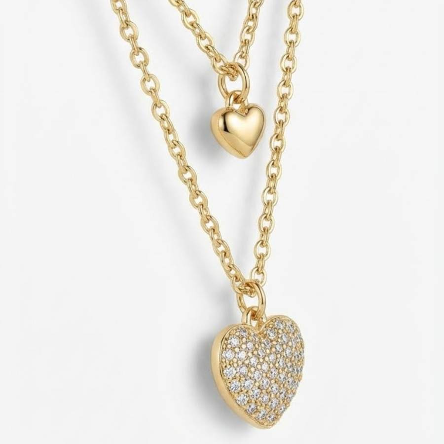 Toned Heart Pendant Necklace For Women – Elegant Heart Design With Subtle Cz Accent | Premium Romantic Jewellery : 7183143256
