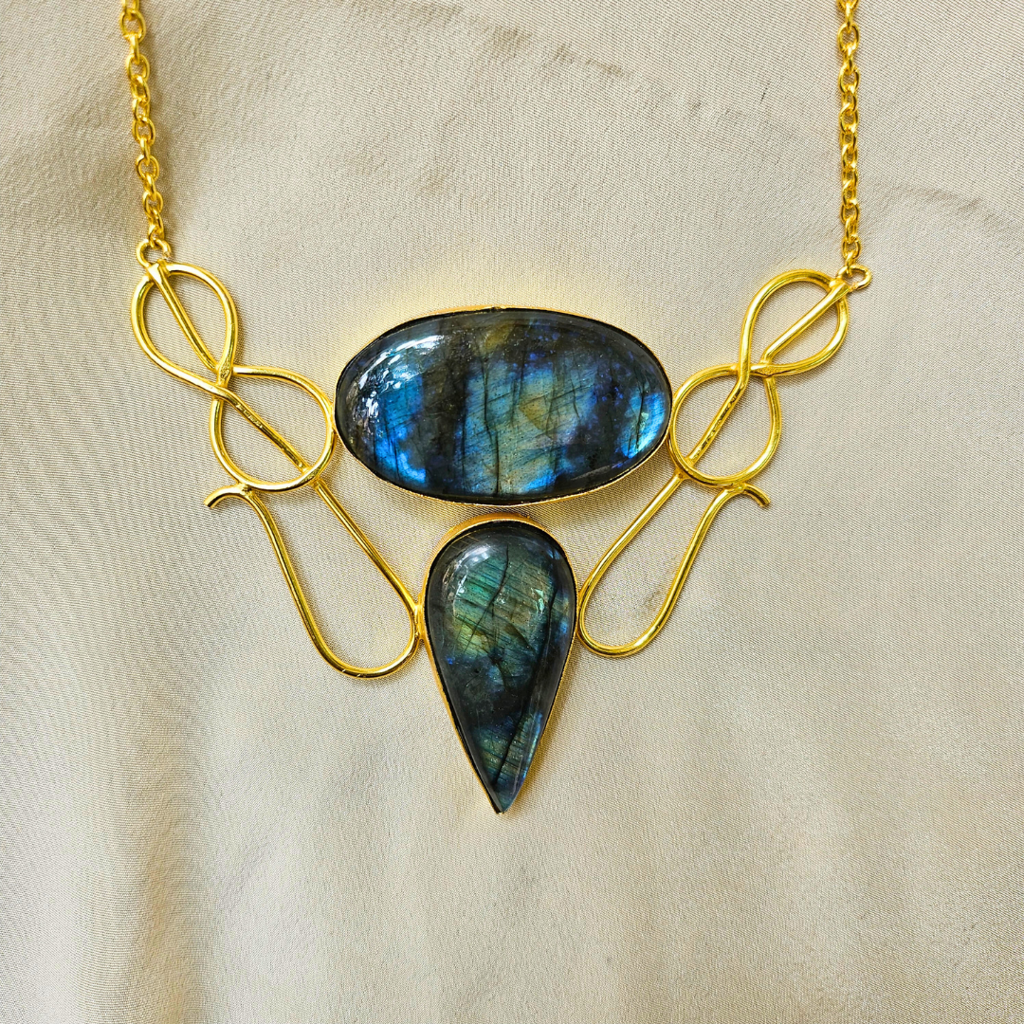 Designer Labradorite Stone Necklace : NL004