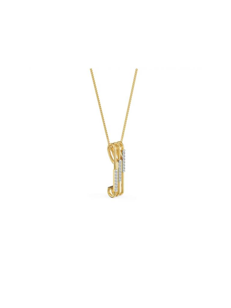 Vertical Bar Diamond Pendant : P708