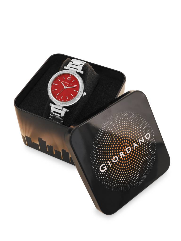 Analog Wrist Watch For Women | Stylish Metal Strap With Water Resistant 3 Hand Mechanism For Girls & Ladies To Co : GD-4212-11