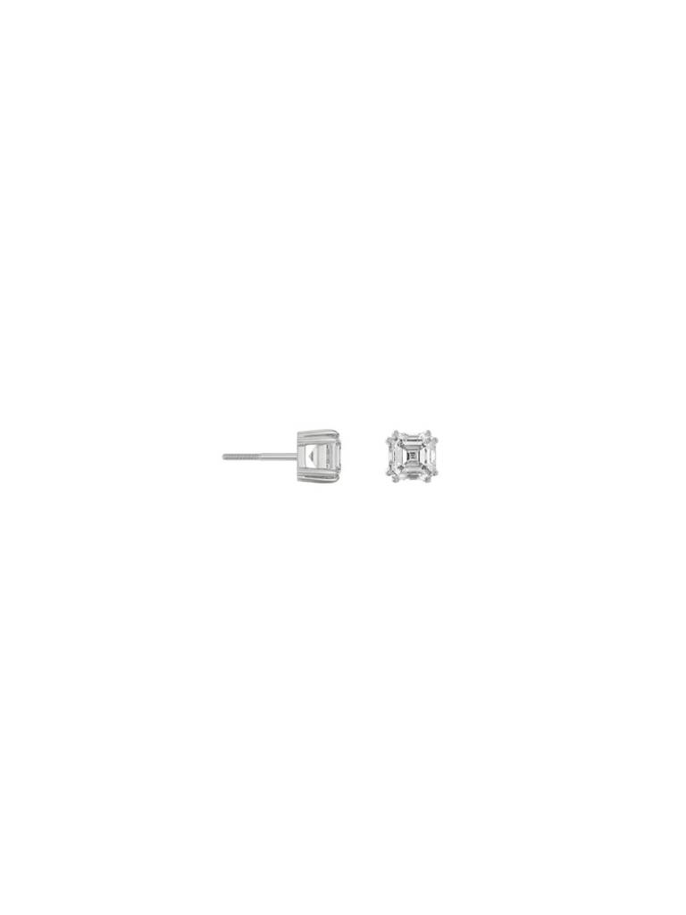 0.5 Ct Asscher Lab Grown Diamond Studs : E1063