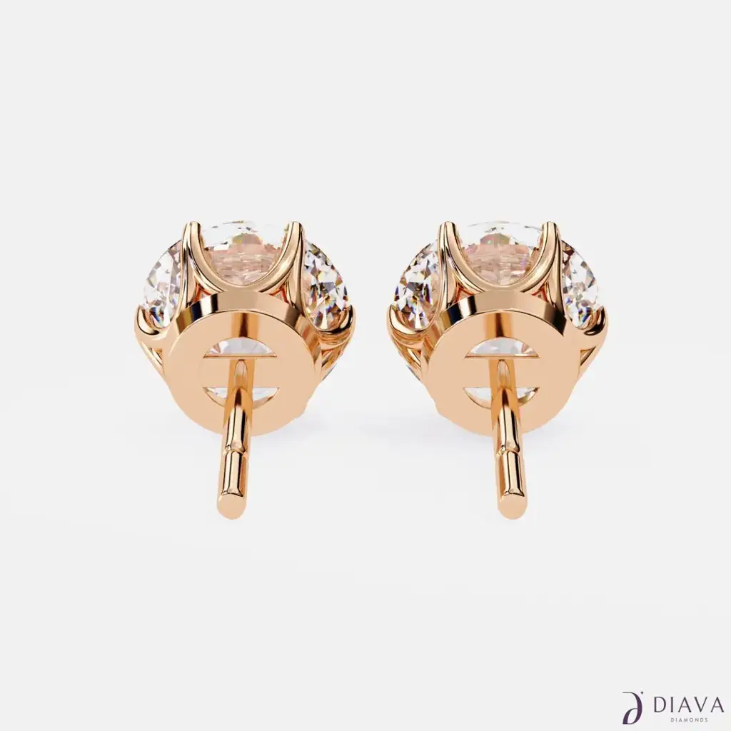 Signature Round Solitaire Studs : SignatureRoundSolitaireStuds