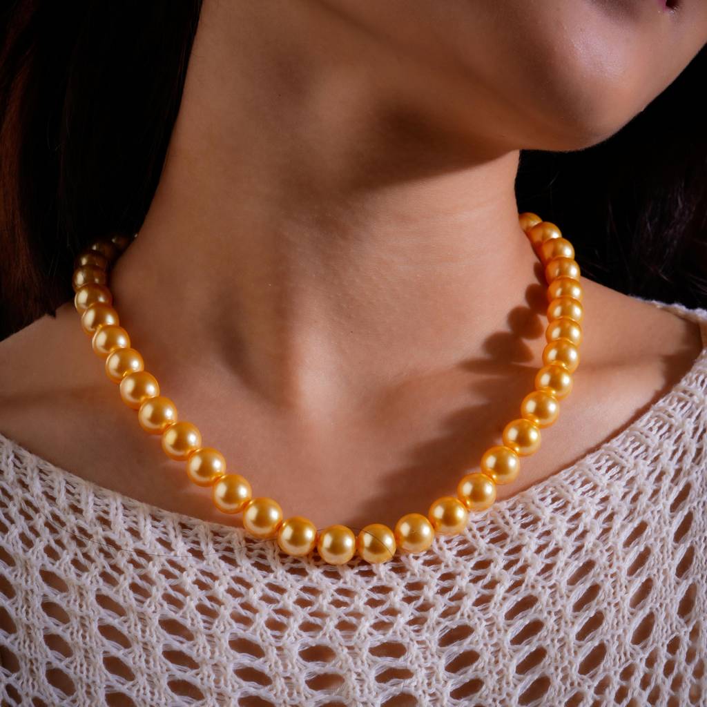 Golden Glow Necklace Set : PRMBS21