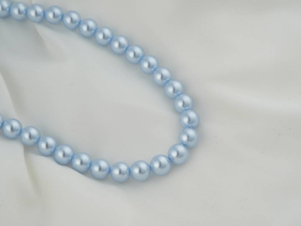 Ice Blue Pearls Necklace Set : PRMBS06