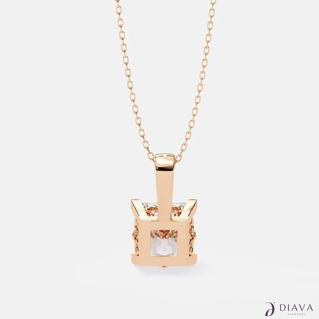 Classic Princess Solitaire Pendant : ClassicPrincessSolitairePendant