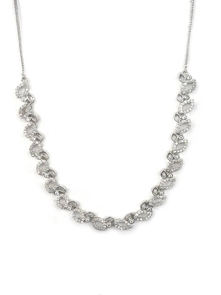 Ad Bela Necklace Set : AD133SILVER