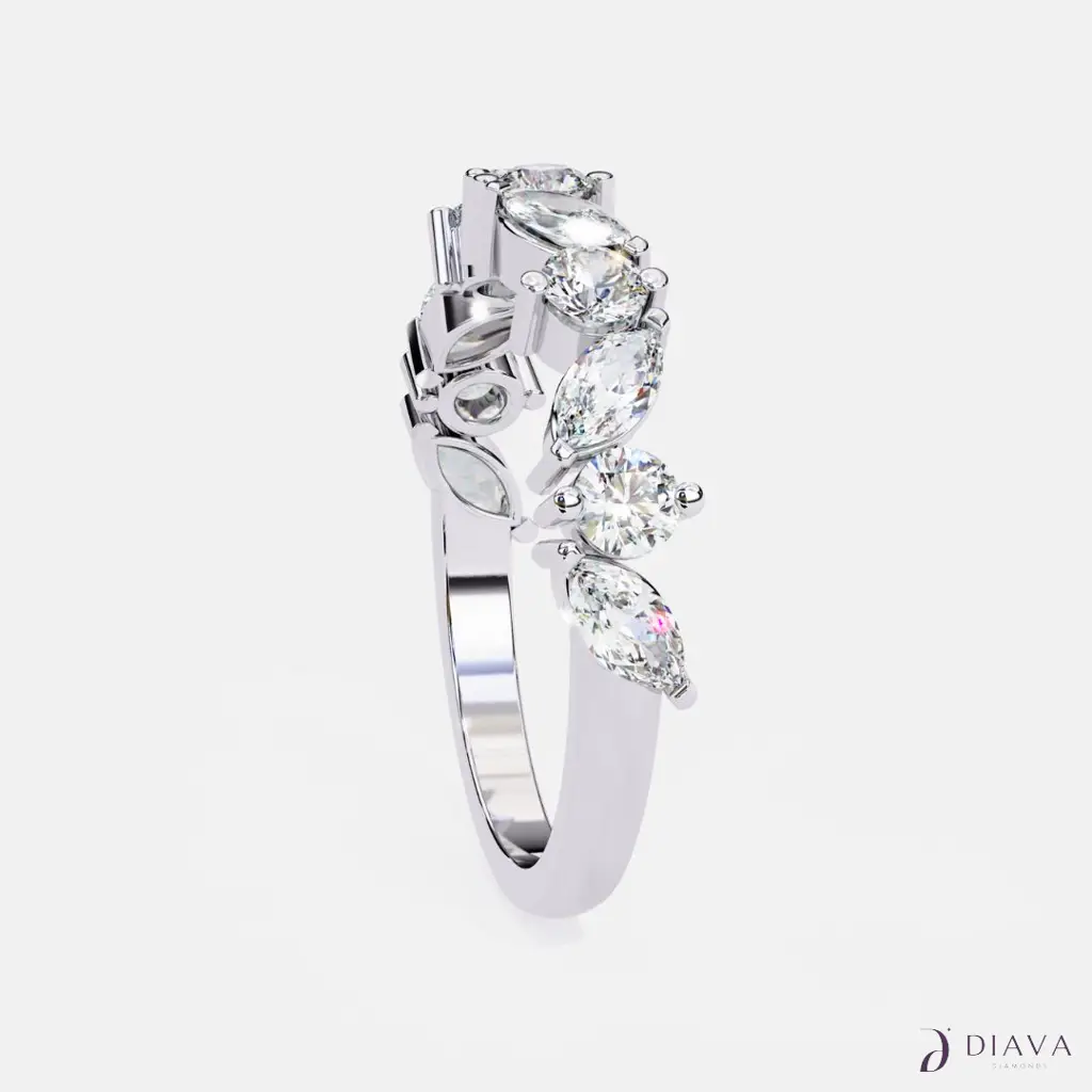 Marquise-Round Criss Cross Band : Marquise-RoundCrissCrossBand