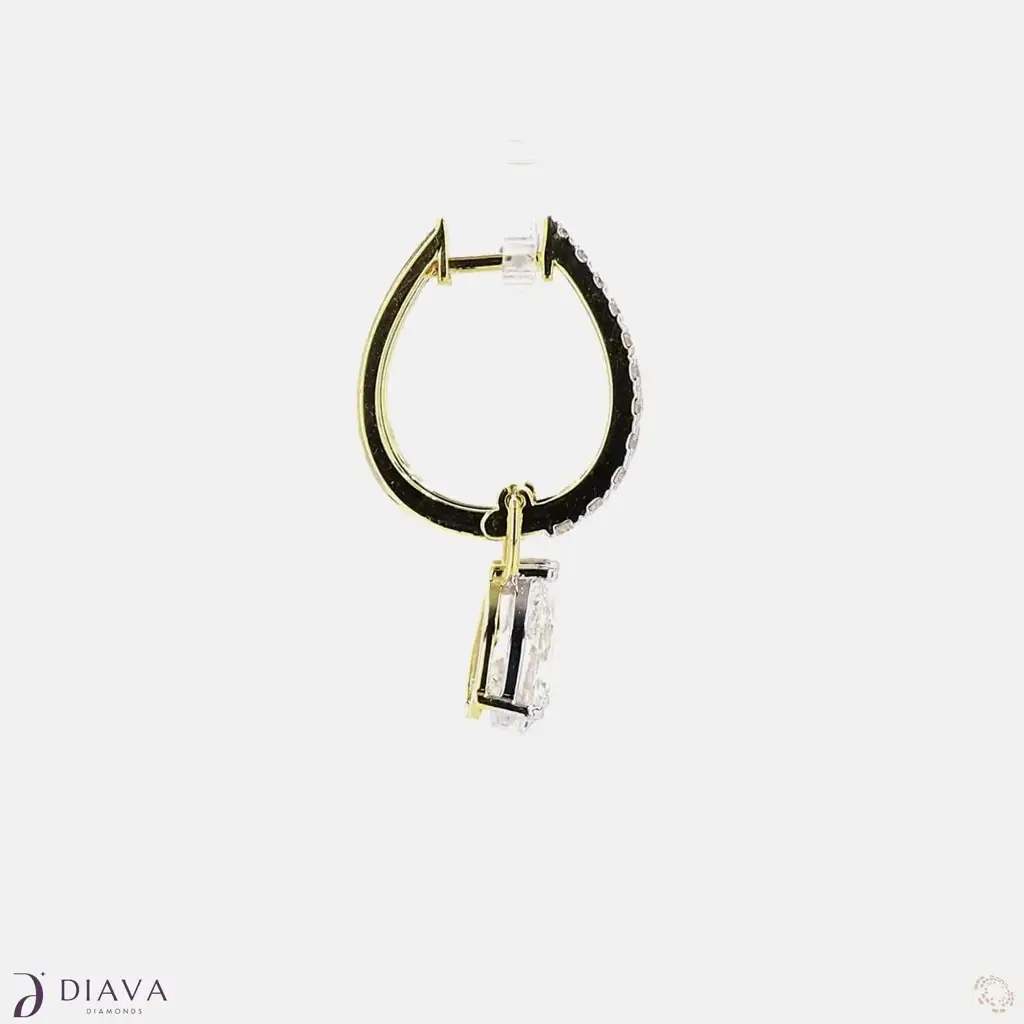 Eternal Pear Drop Hoops : EternalPearDropHoops