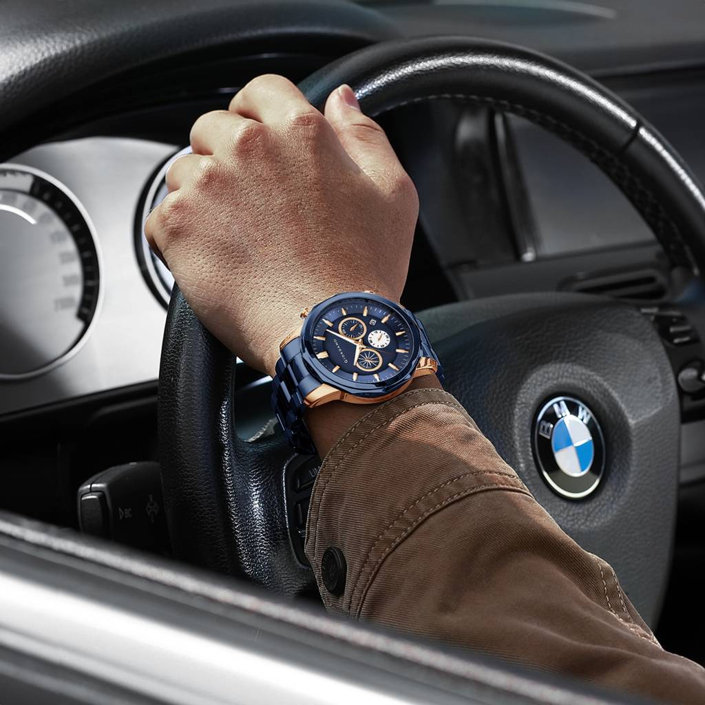 Giordano Multi-Function Analog Watch For Men With Textured Dial, Classic Stainless Steel Strap And Date Function : GZ-50036-44