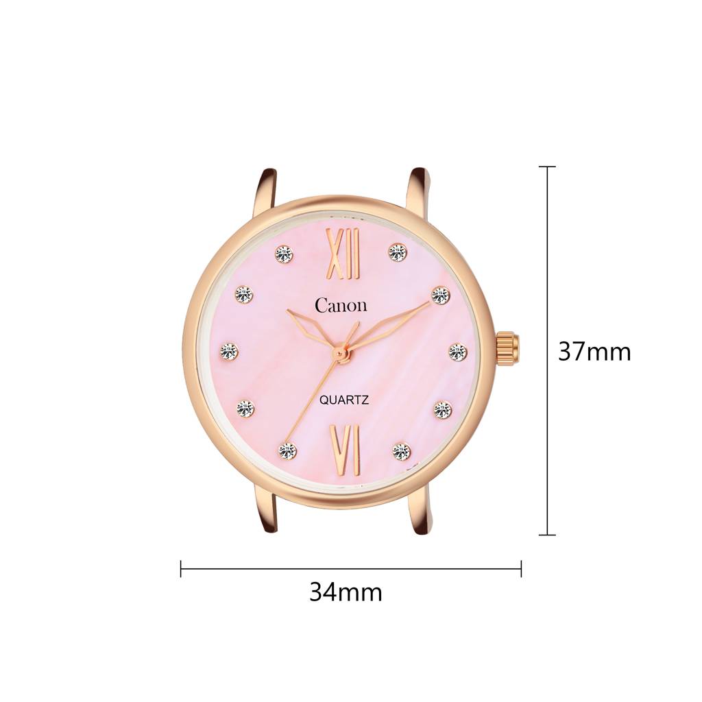 Canon Quartz Mother Of Pearl Watch For Women - Pink : CN-415
