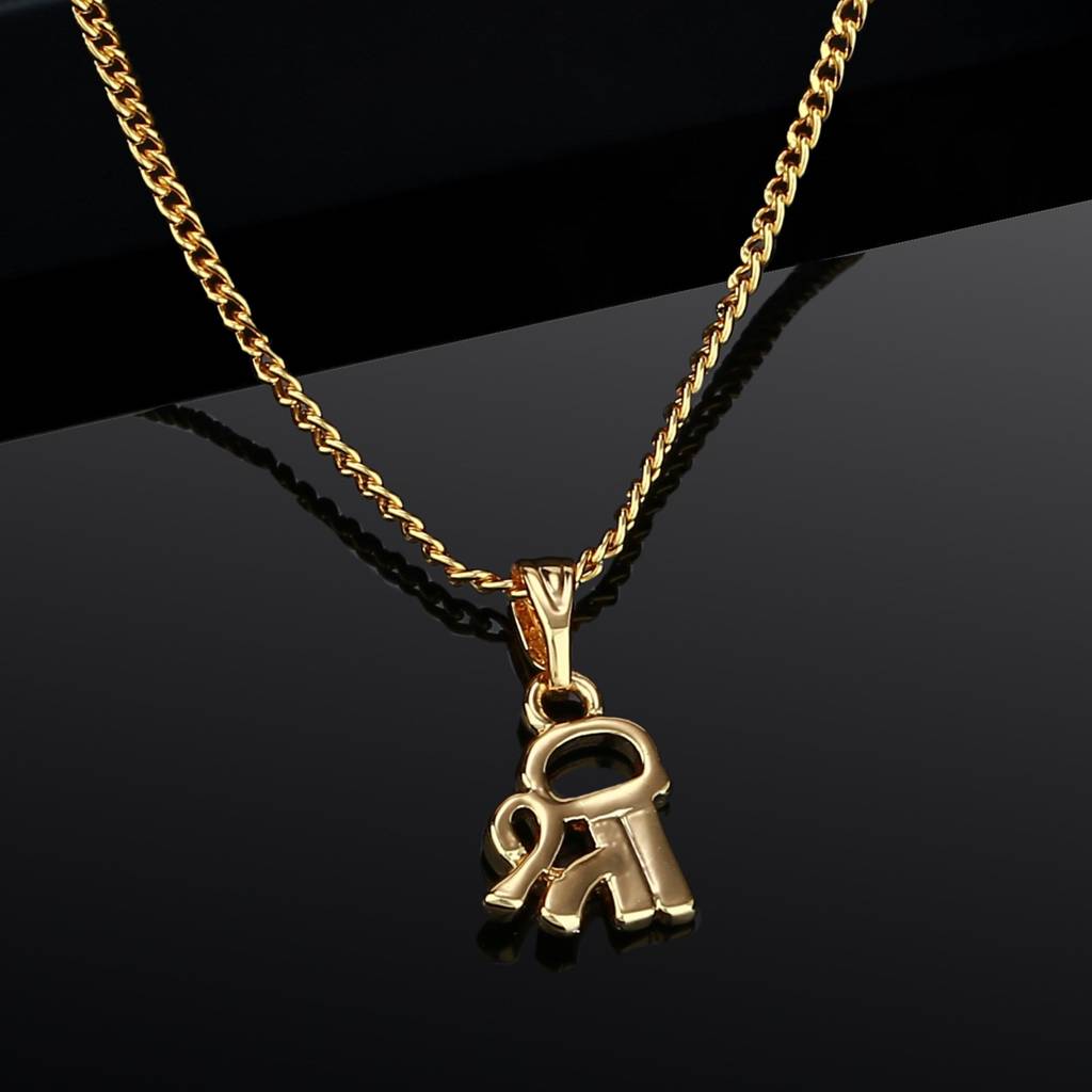 Estele Gold Plated Devine Shree Pendant With Chain For Girls & Women : 906-IGPENDANT