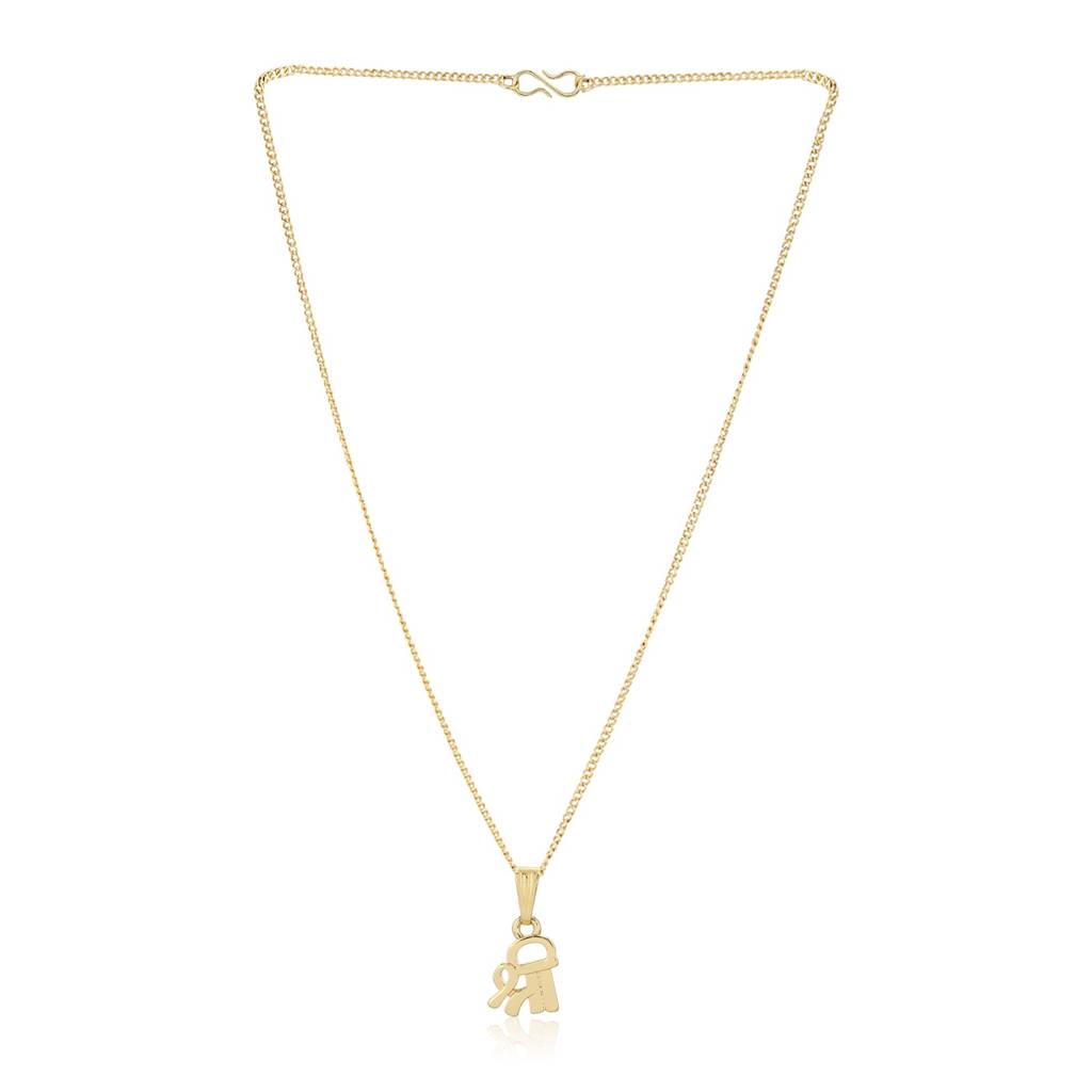 Estele Gold Plated Devine Shree Pendant With Chain For Girls & Women : 906-IGPENDANT