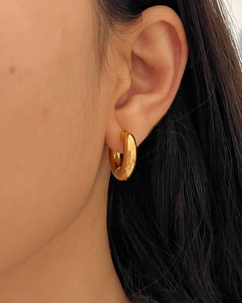 18K Gold Plated Huggie Earring 18K Gold Plated Huggie Earring