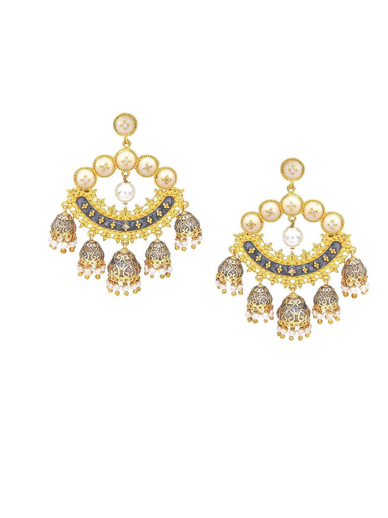 Paisley Blue Jhumkas : 6758ERJ