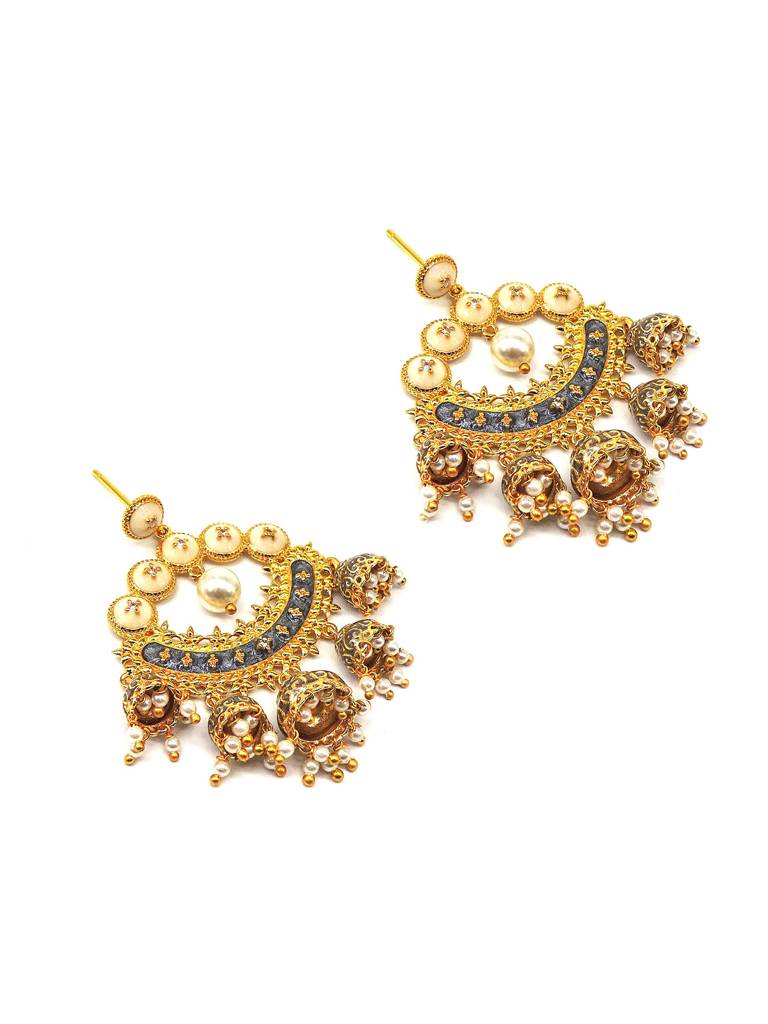 Paisley Blue Jhumkas : 6758ERJ