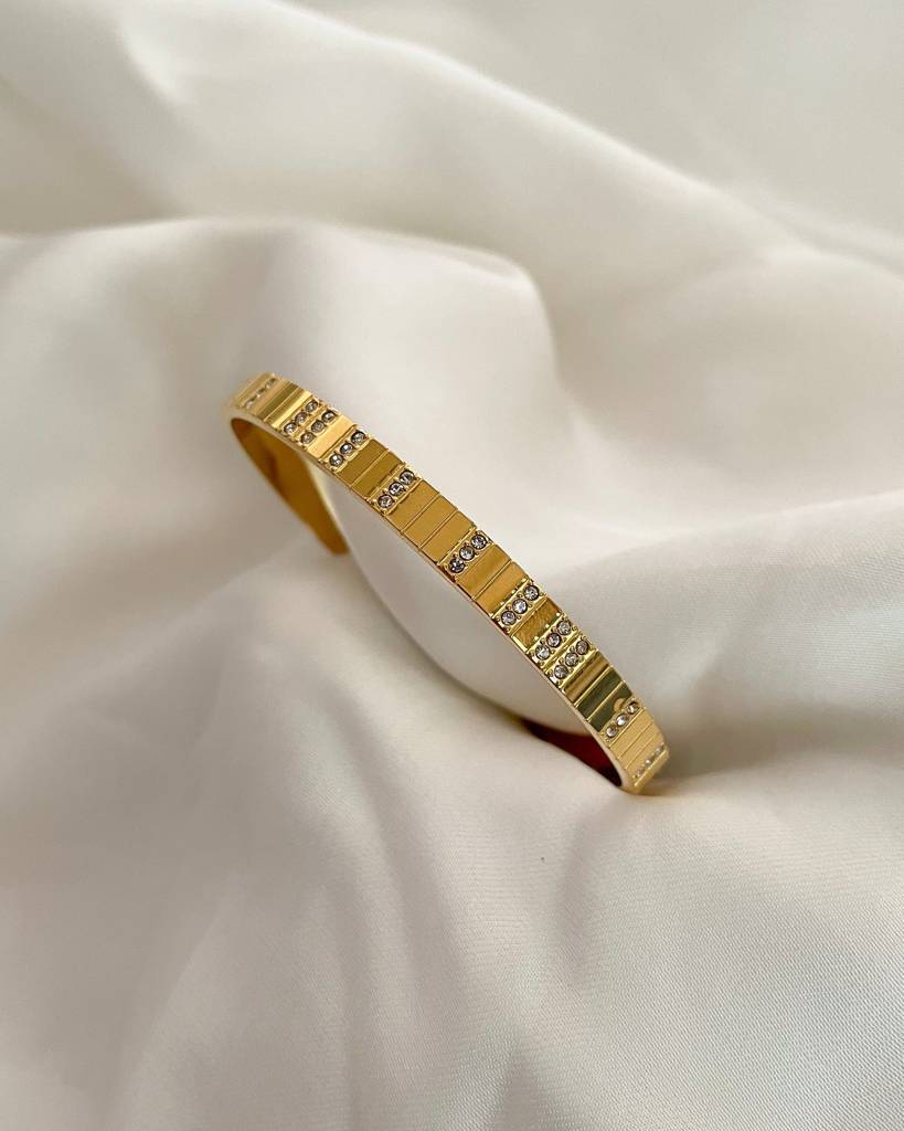 18K Gold Plated Tessa Cuff Bracelet : B57