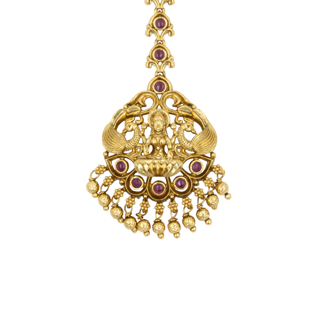 Sacred Craft Temple Jewellery Maang Tikka | Antique Bridal Collection : V-487