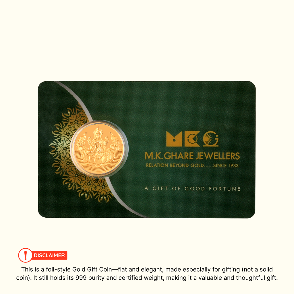 0.1 Gram 24Kt (999) Goddess Lakshmi : 0100gramlakshmi