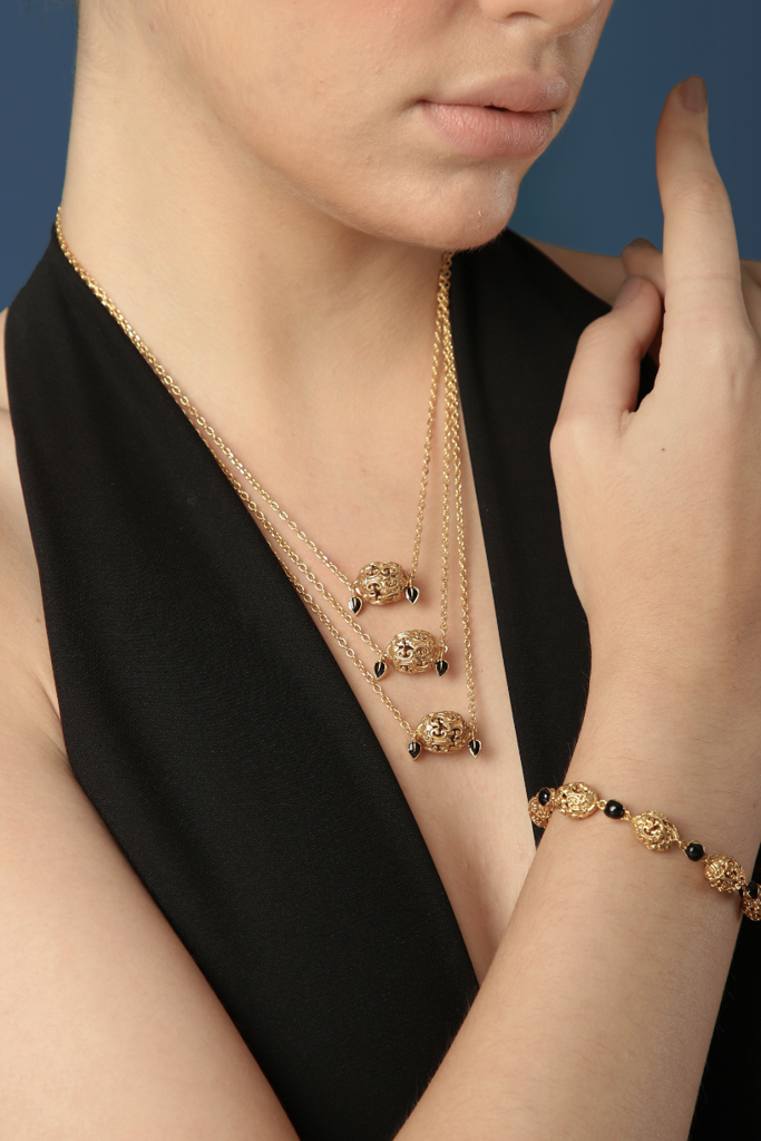 Baroque Layered Ball Necklace : SMBRNCK09