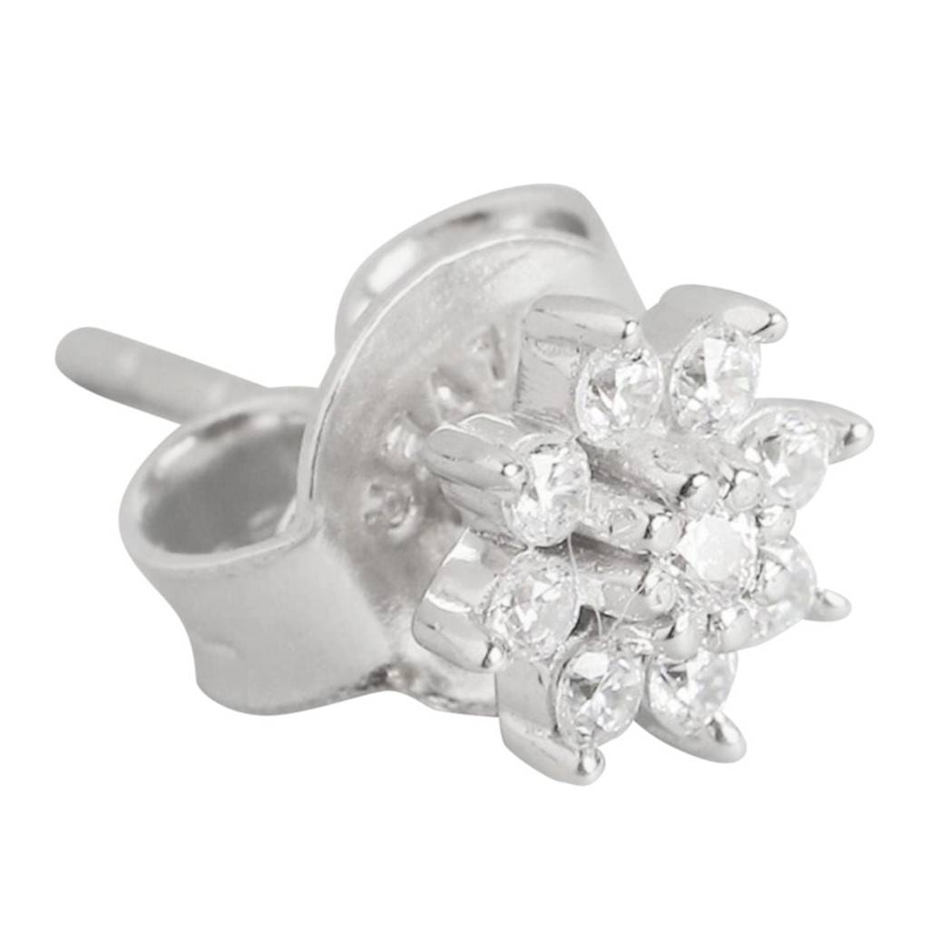 Nakshatra Floral Studs 925 Silver Earrings : EAR-20131