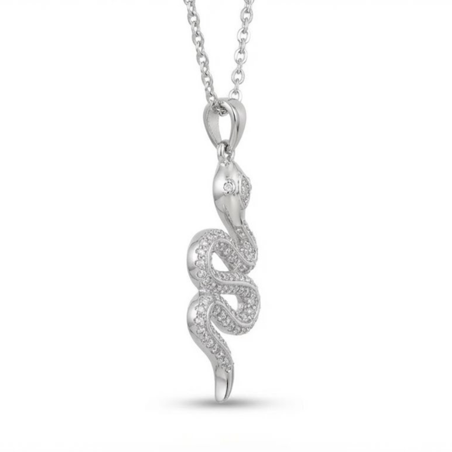 Single Snake Necklace For Women | Minimal Bar Style Pendant Jewellery : 6615130050