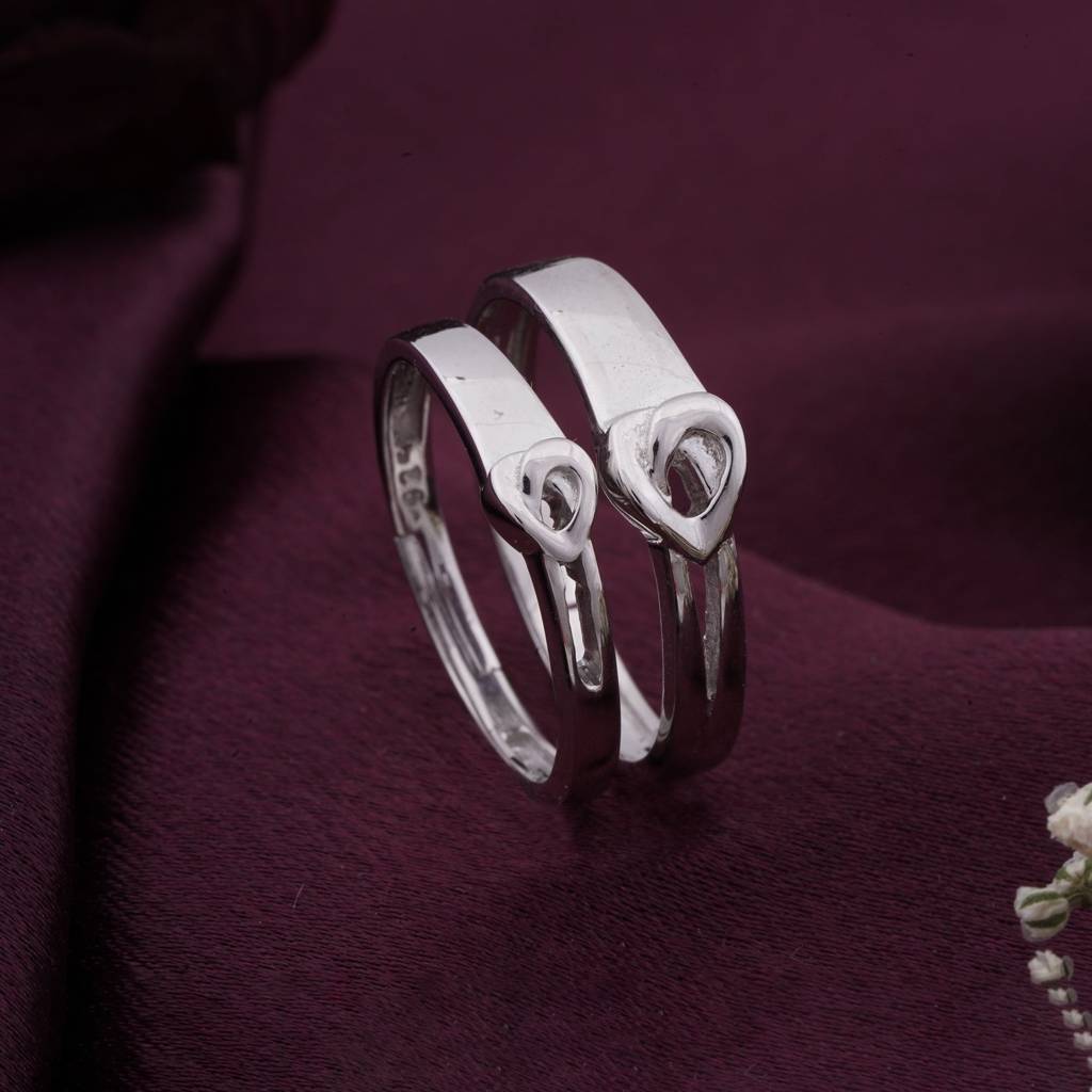 Silver Endless Love Couple Ring : ZLCPLR-1004