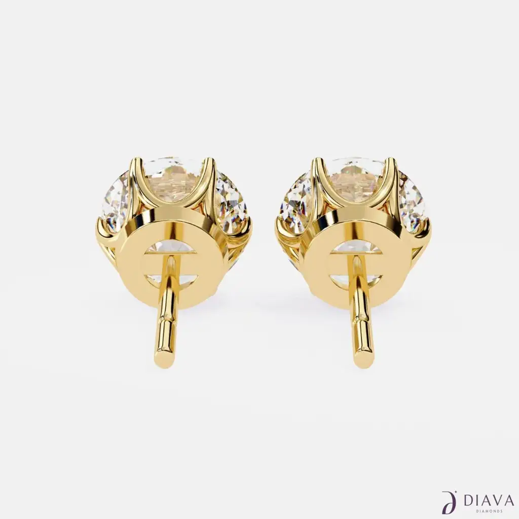 Signature Round Solitaire Studs : SignatureRoundSolitaireStuds
