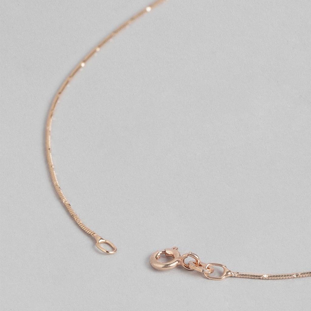Gleaming Chains Rose Gold-Plated 925 Sterling Silver Anklet : ANK-60020-PAIR-RG