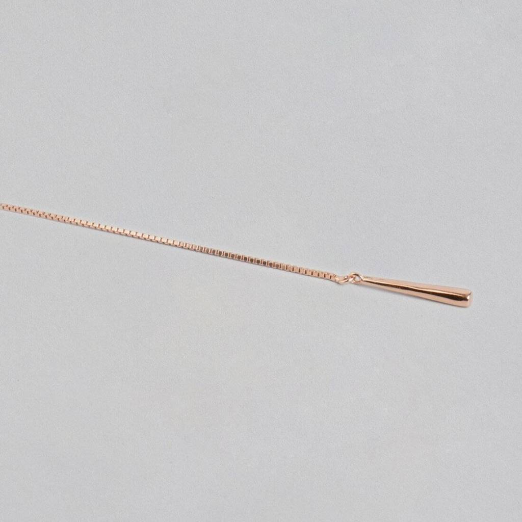 Sui Dhaga 925 Sterling Silver Earrings In Rose Gold : EAR-20046