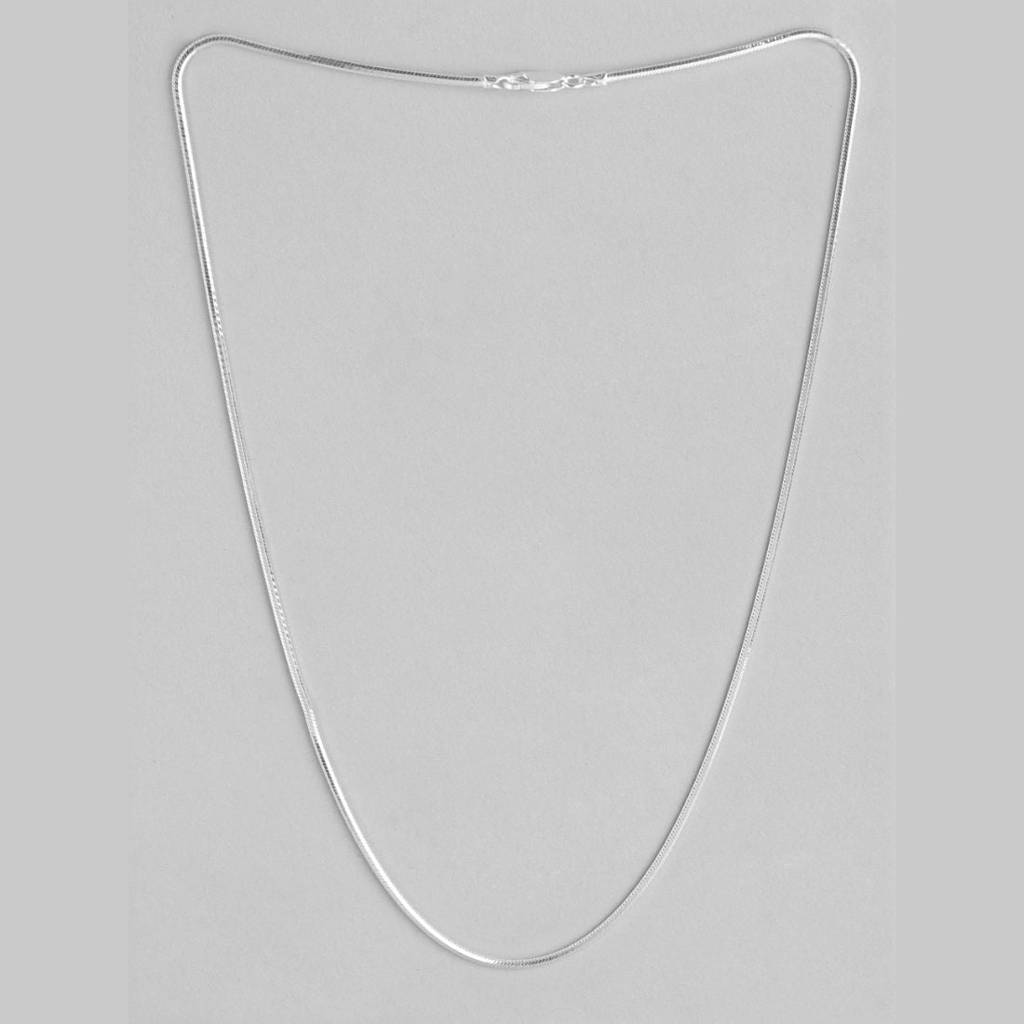 Majestic Serpent 925 Sterling Silver Snake Chain With For Men 24 Inches : CH-10038-24-Inch