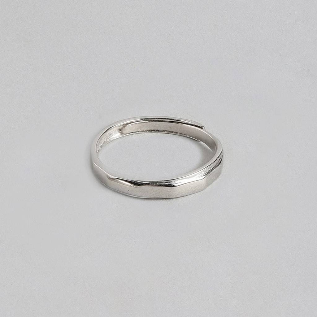 Cohort Band 925 Sterling Silver Ring For Him (Adjustable) : RNG-40060