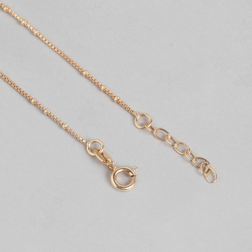 Hearts Rose-Gold Plated 925 Anklet : ANK-60131-PAIR