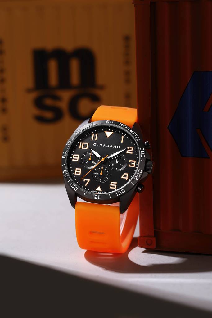 Giordano Multi Function - Performance Sport Watch For Men With Stopwatch Function & Silicon Strap : GZ-50092-01