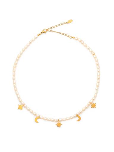 Celestial Pearl Necklace : A-CELE-NECKL-A-0233-S