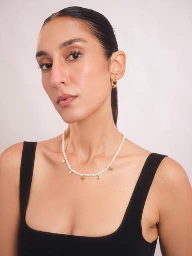 Celestial Pearl Necklace : A-CELE-NECKL-A-0233-S