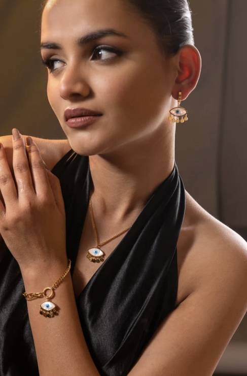 Evil Eye Shimmers : A-EVI-EARRI-A-0047-S