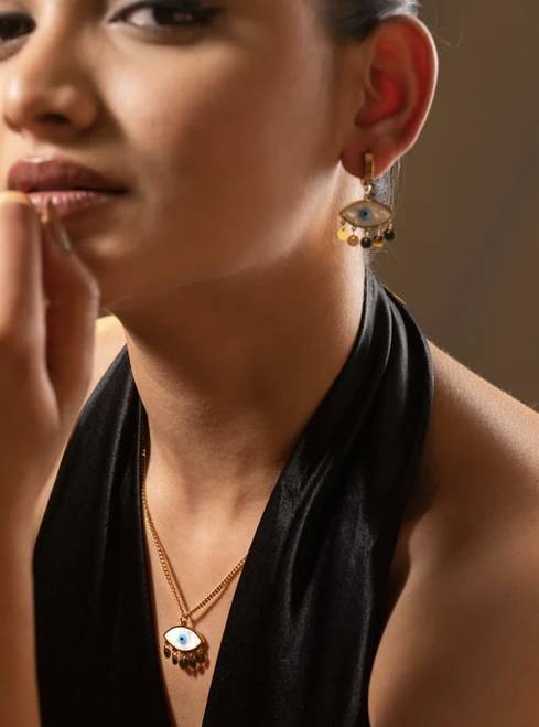 Evil Eye Shimmers : A-EVI-EARRI-A-0047-S
