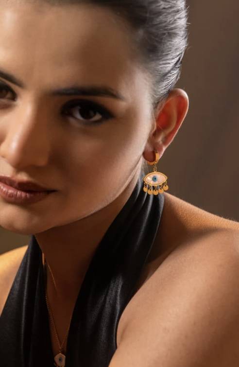 Evil Eye Shimmers : A-EVI-EARRI-A-0047-S