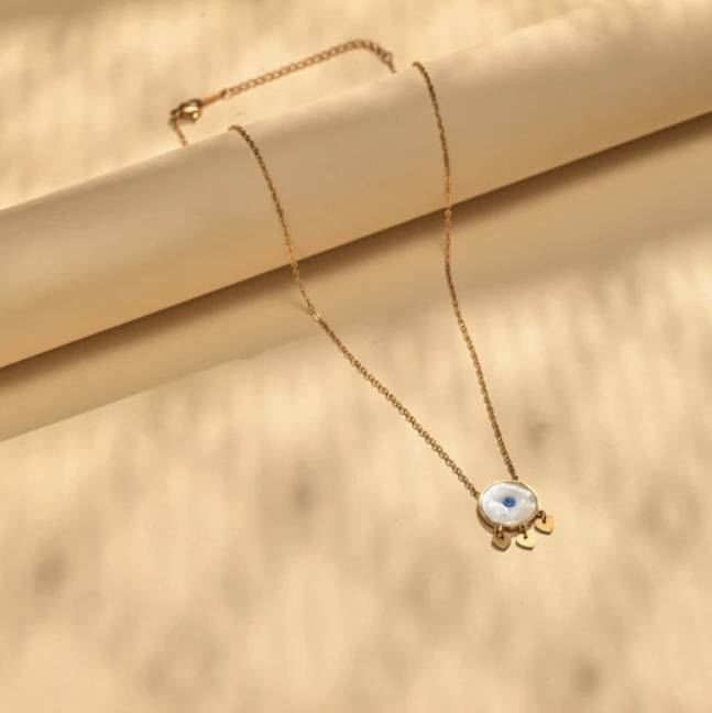 Iheart Evil Eye Necklace : A-IHE-NECKL-A-0053-S