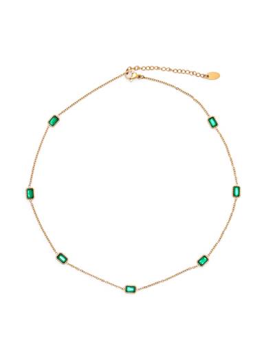 Jade Minimal Necklace : A-JADE-NECKL-A-0226-S