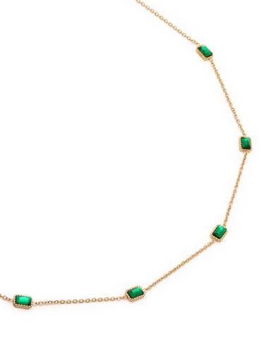 Jade Minimal Necklace : A-JADE-NECKL-A-0226-S