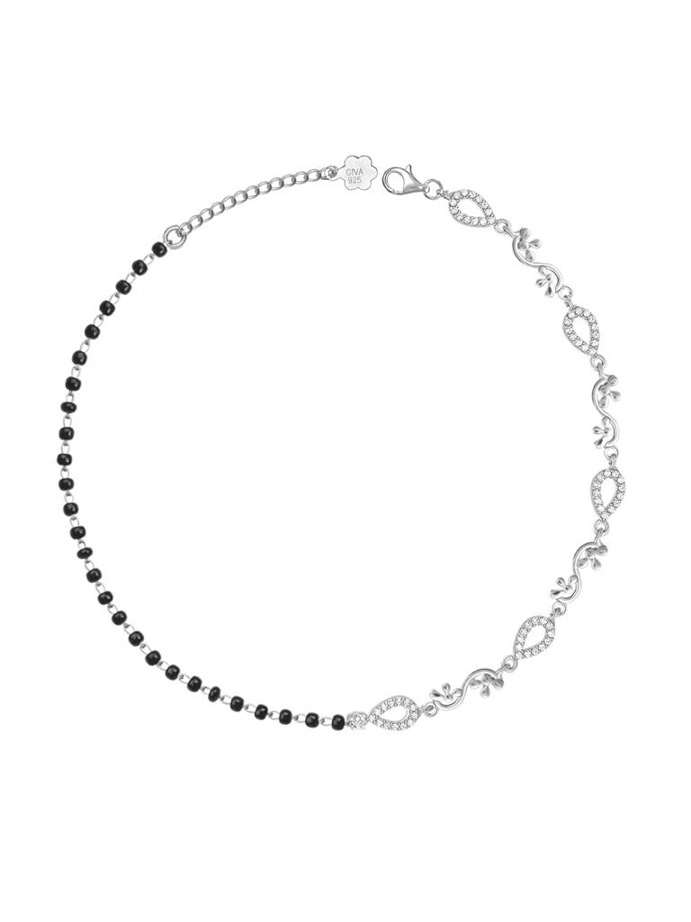 GIVA 925 Sterling Silver Enchanted Anklet