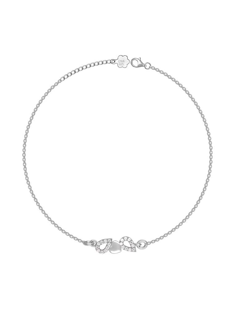 GIVA 925 Sterling Silver Minimal Anklet