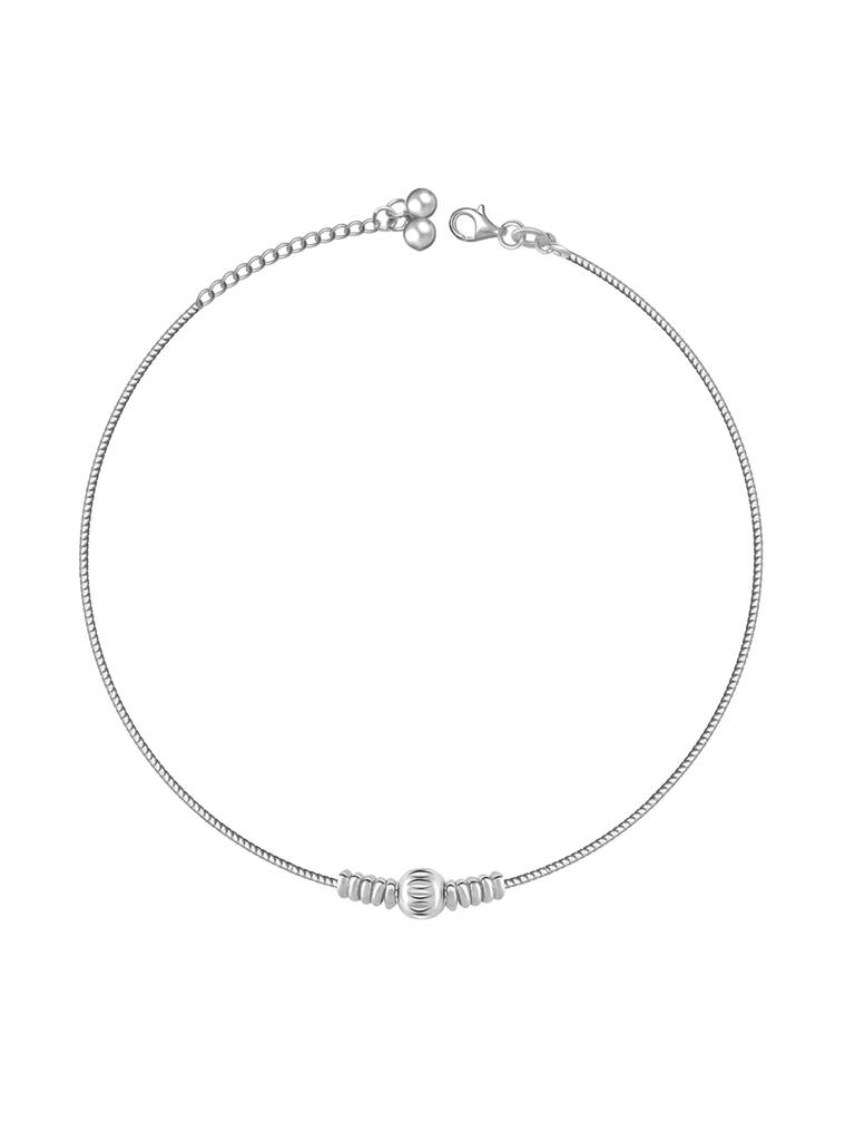 GIVA 925 Sterling Silver Multiple Beads Anklet