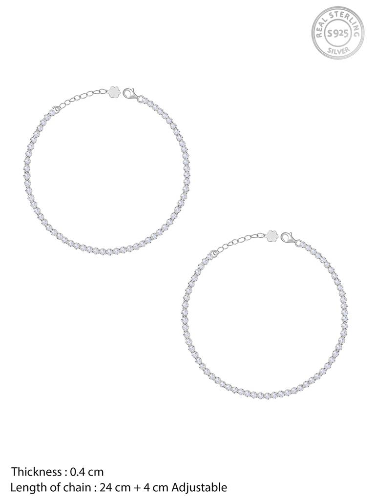 Giva 925 Sterling Silver Alluring Delight Anklet