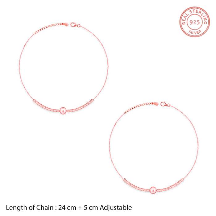 Giva 925 Sterling Silver Rose Gold,Single| Gifts For Women And Girls | With Certificate Of : A0198