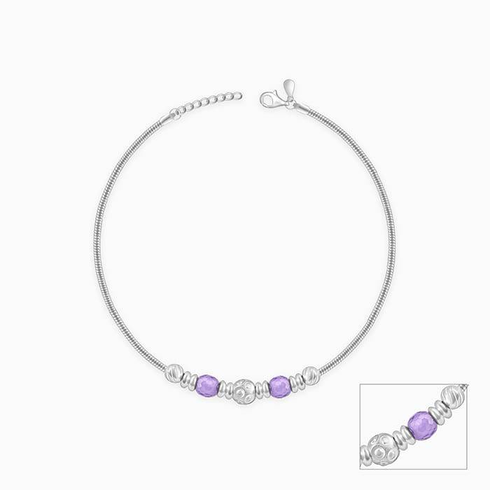 Giva 925 Silver Colourful Radiance Ankletare Are Single : A0213