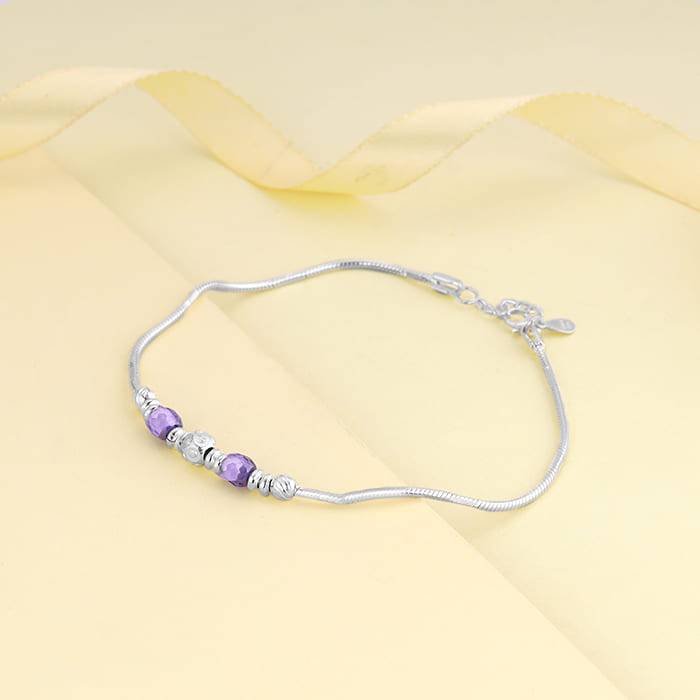 Giva 925 Silver Colourful Radiance Ankletare Are Single : A0213