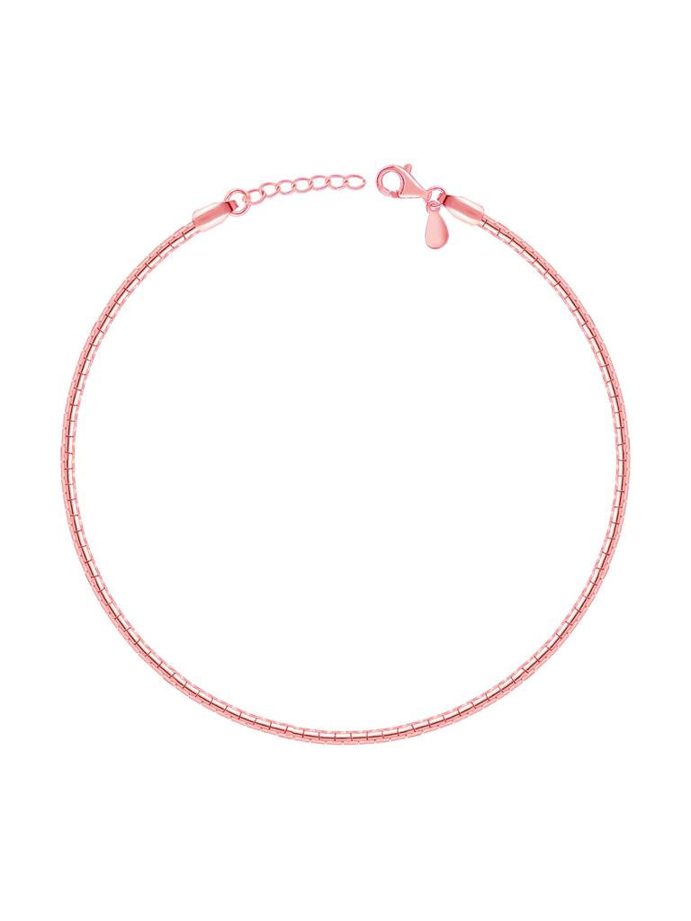 Silver Rose Gold Novus Ankletare Are Single : A0216