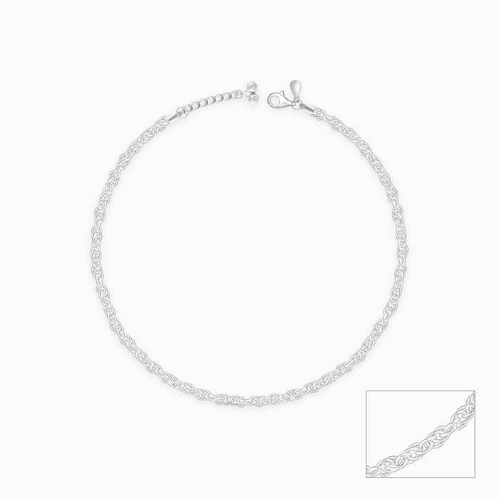 Giva 925 Sterling Silver Linkchain Anklet,Pair | Gifts For Women And Girls | With Certific : A0217